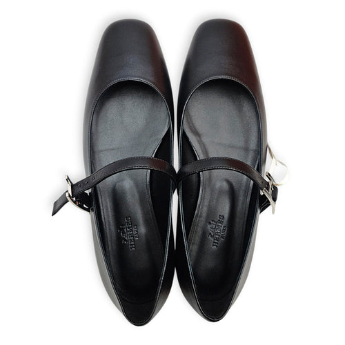 Jane ballet  39 Noir Flats in Goat Leather CL2608-22863 1