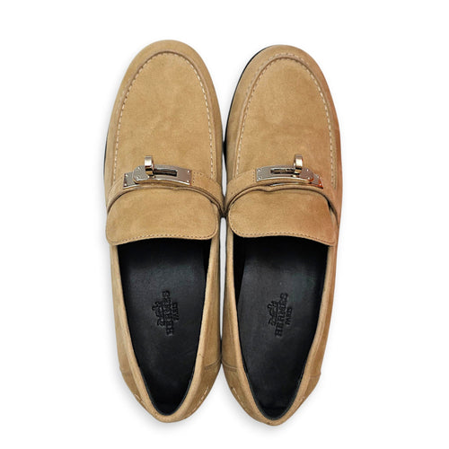 Destin  38 Beige Loafers in Suede Leather Palladium hardware CL2608-22864 1