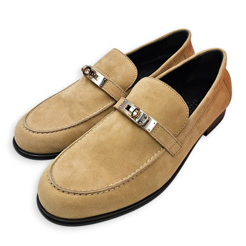 Destin  38 Beige Loafers in Suede Leather Palladium hardware CL2608-22864 3