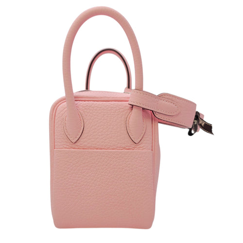 Lindy II Mini Rose Sakura in Clemence Palladium hardware