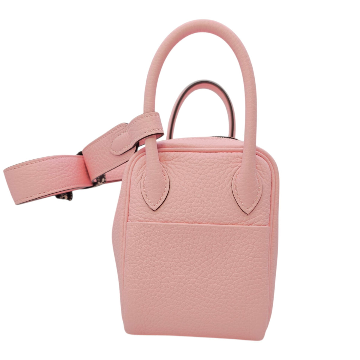 Lindy II Mini Rose Sakura in Clemence Palladium hardware
