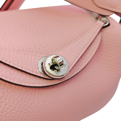 Lindy II Mini Rose Sakura in Clemence Palladium hardware