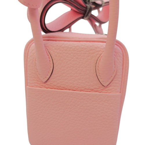 Lindy II Mini Rose Sakura in Clemence Palladium hardware