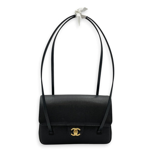 Preppy Coco Small Black Shoulder Bag in Calfskin Gold hardware CL2608-22868 1