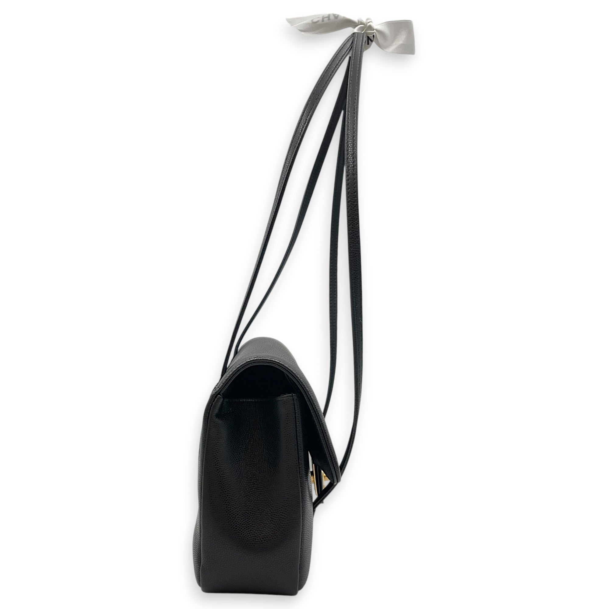 Preppy Coco Small Black Shoulder Bag in Calfskin Gold hardware CL2608-22868 3