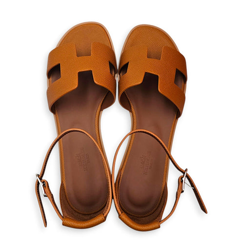 Santorini  38.5 Gold Sandals in Epsom CL2608-22870 1