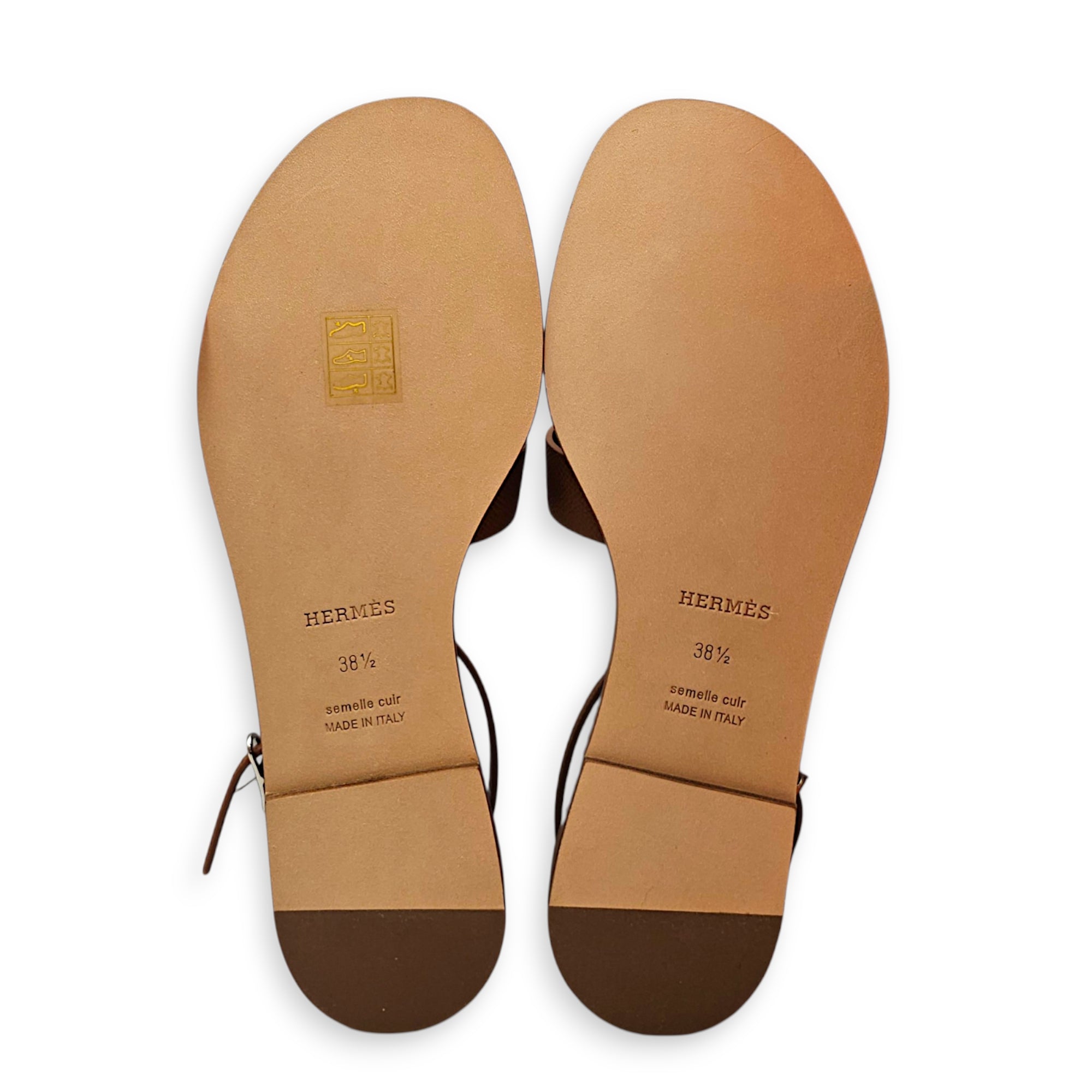 Santorini  38.5 Gold Sandals in Epsom CL2608-22870 3