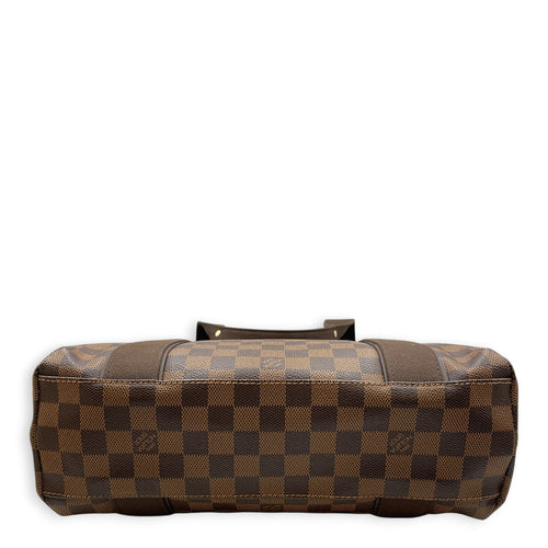 Damier Ebene Cabas Beaubourg Brown Shoulder Bag in Coated Canvas Gold hardware CL2608-22872 5