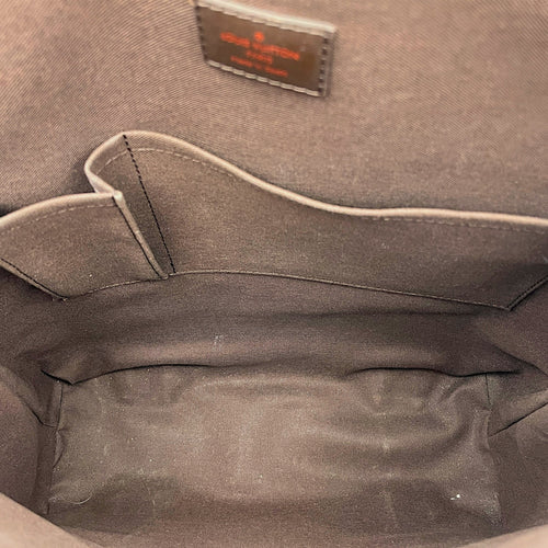Damier Ebene Cabas Beaubourg Brown Shoulder Bag in Coated Canvas Gold hardware CL2608-22872 6