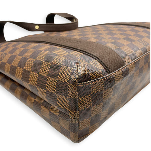 Damier Ebene Cabas Beaubourg Brown Shoulder Bag in Coated Canvas Gold hardware CL2608-22872 7