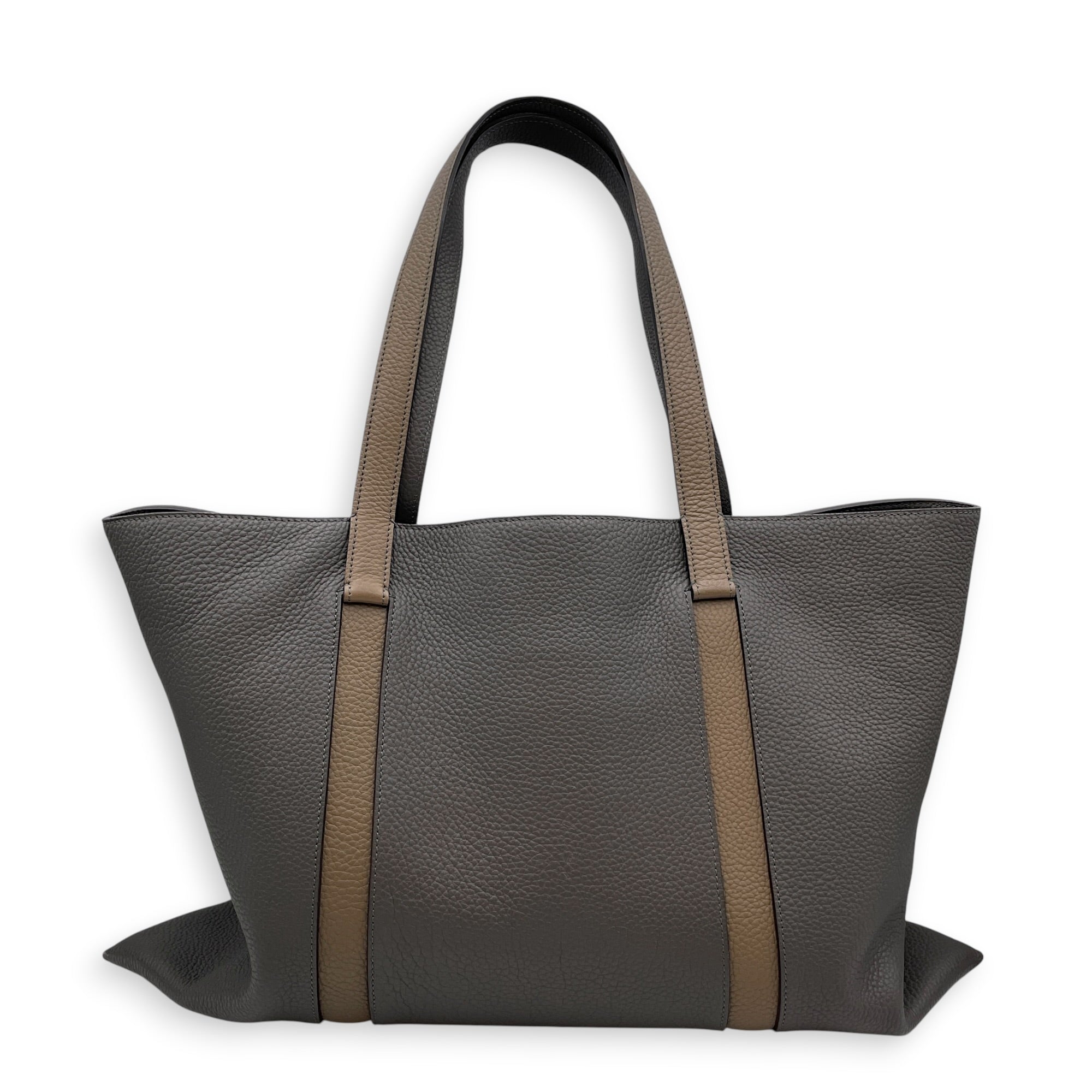 Duo 50cm Grey Tote Bag in Calfskin