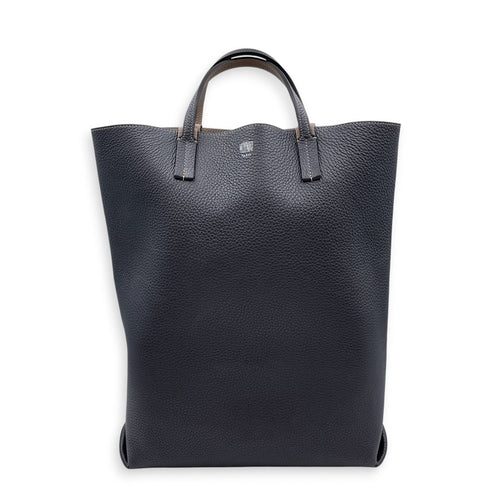 Paris Quattro Reversible 27cm  Black Tote Bag in Taurillon Leather Silver hardware CL2608-22880 1