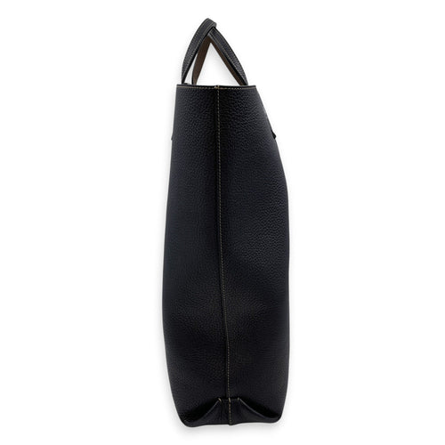 Paris Quattro Reversible 27cm  Black Tote Bag in Taurillon Leather Silver hardware CL2608-22880 3