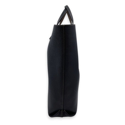 Paris Quattro Reversible 27cm  Black Tote Bag in Taurillon Leather Silver hardware CL2608-22880 4