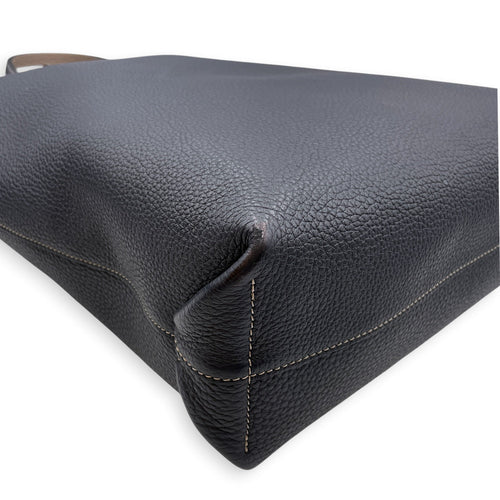 Paris Quattro Reversible 27cm  Black Tote Bag in Taurillon Leather Silver hardware CL2608-22880 6