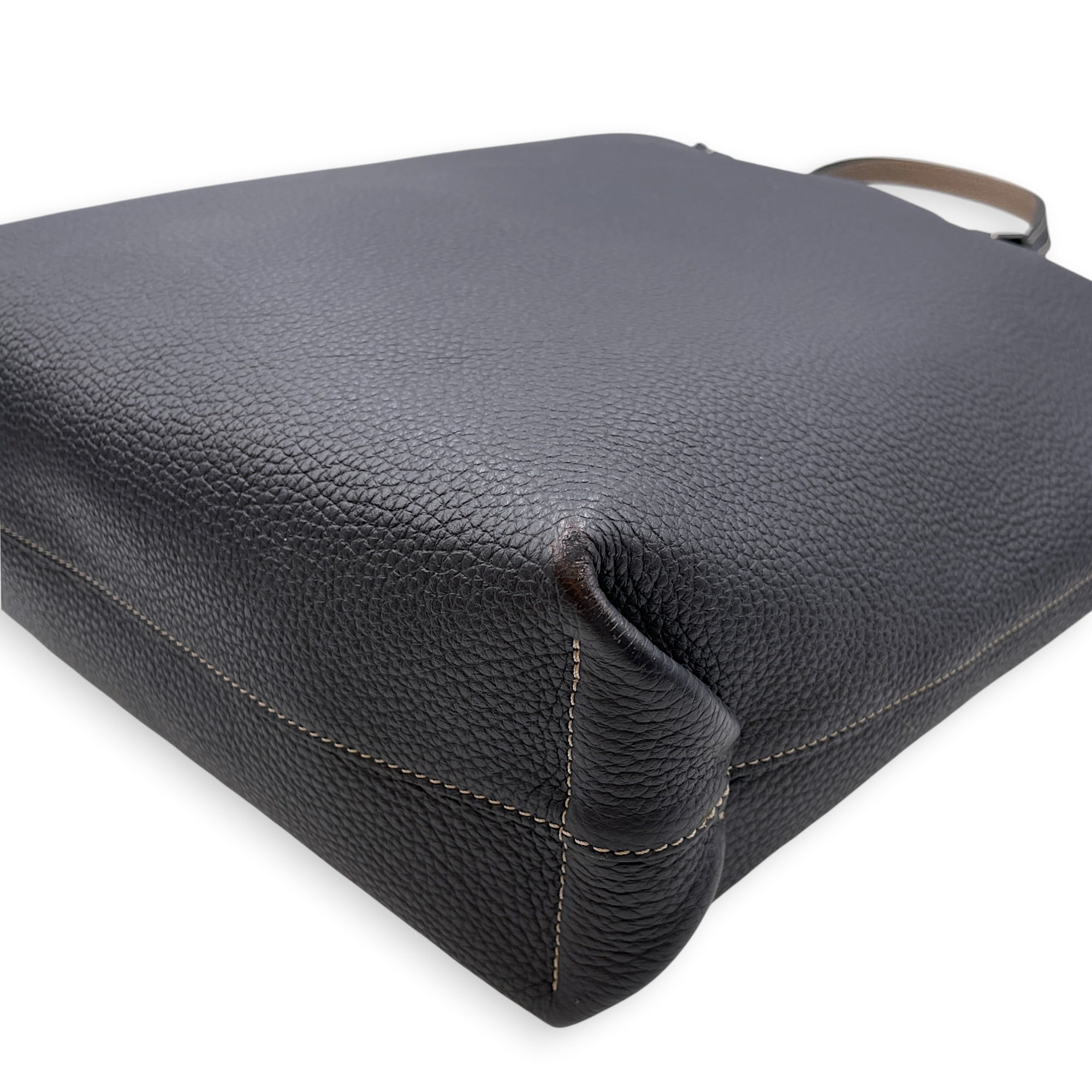 Paris Quattro Reversible 27cm  Black Tote Bag in Taurillon Leather Silver hardware CL2608-22880 7