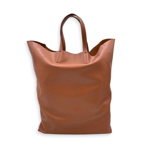 Cabas Vertical 30cm Brown Tote Bag in Calfskin CL2608-22881 2