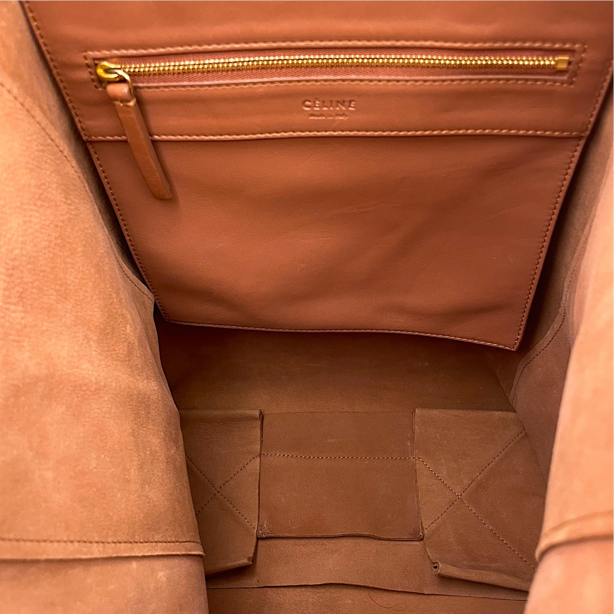 Cabas Vertical 30cm Brown Tote Bag in Calfskin CL2608-22881 6