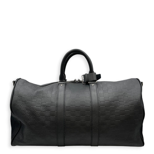 Neo Kendall 50cm Black Duffle Bag in Damier Infini Silver hardware CL2608-22882 2