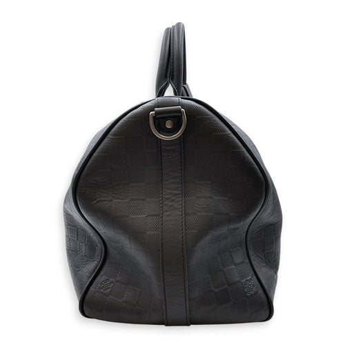 Neo Kendall 50cm Black Duffle Bag in Damier Infini Silver hardware CL2608-22882 4