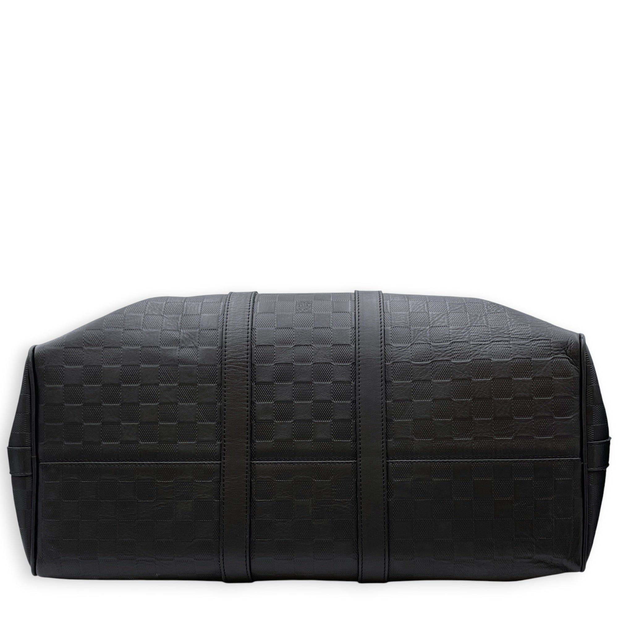 Neo Kendall 50cm Black Duffle Bag in Damier Infini Silver hardware CL2608-22882 5