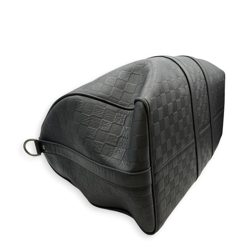 Neo Kendall 50cm Black Duffle Bag in Damier Infini Silver hardware CL2608-22882 8