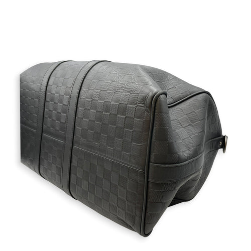 Neo Kendall 50cm Black Duffle Bag in Damier Infini Silver hardware CL2608-22882 9