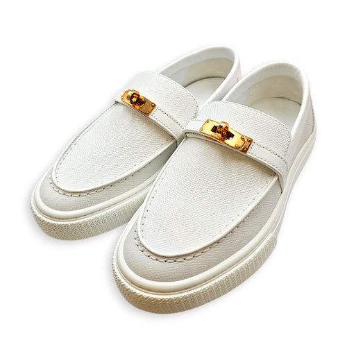 Game  36.5 Blanc Sneakers in Epsom Rose Gold hardware CL2608-22884 3