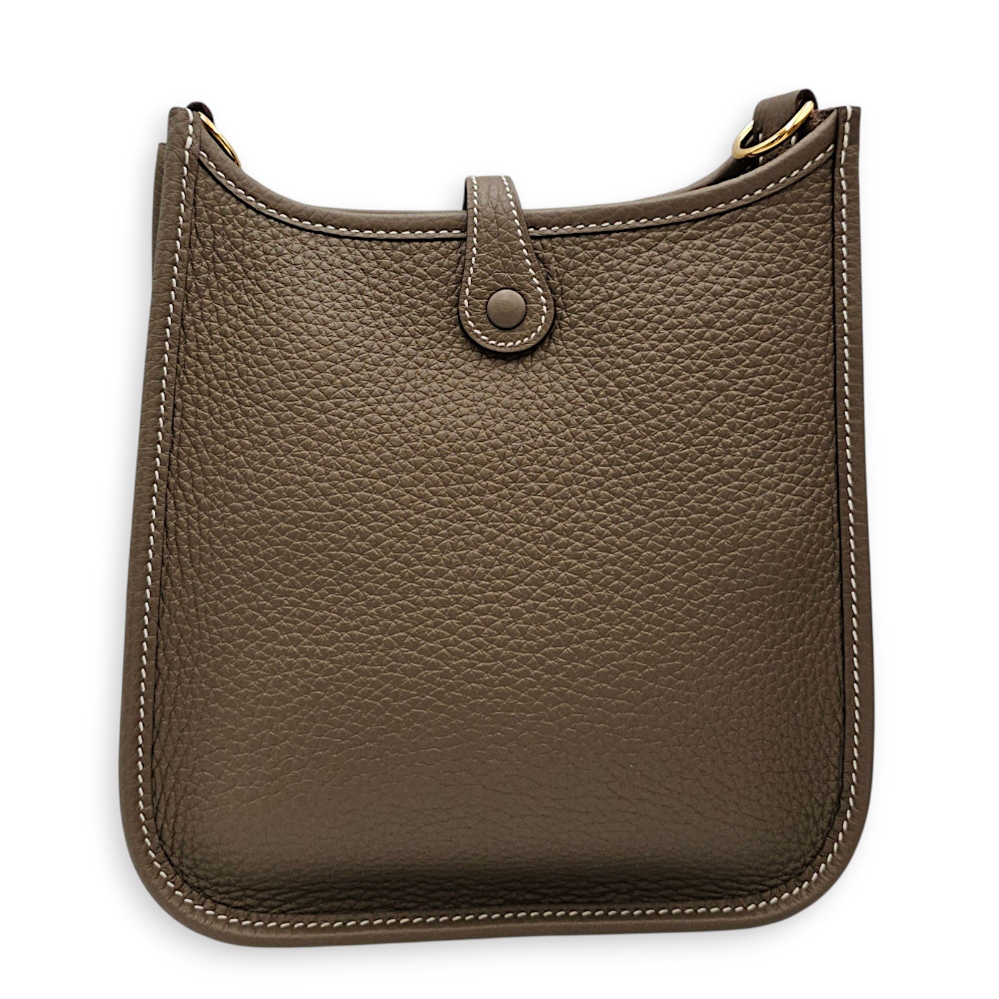 Evelyne Mini Etoupe in Clemence Gold hardware CL2608-22887 2