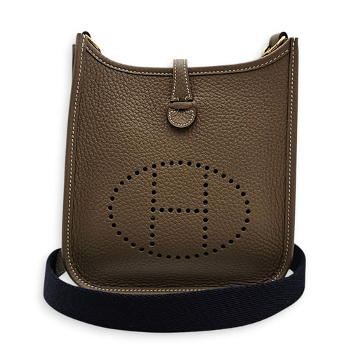 Evelyne Mini Etoupe in Clemence Gold hardware CL2608-22887 3