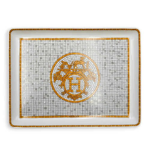 Mosaique au 24 gold tray, small model porcelaine Homeware CL2608-22892 1