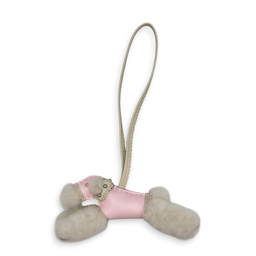 Punk Budy Charm Rose darling/Craie Bag Accessory in Swift Palladium hardware CL2608-22893 1