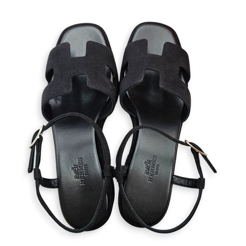 Jam 30  37.5 Noir Sandals in Suede Leather CL2608-22900 1