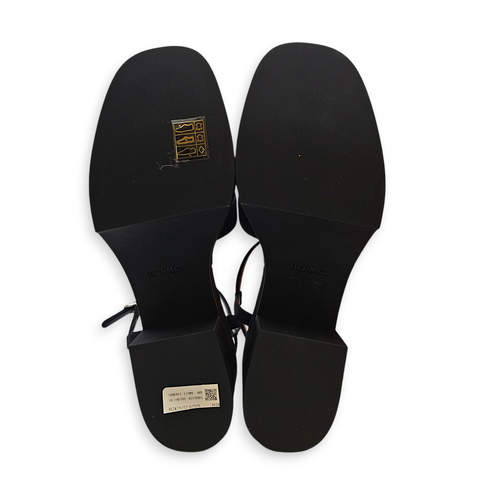 Jam 30  37.5 Noir Sandals in Suede Leather CL2608-22900 3