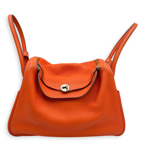 Lindy 34 Orange in Clemence Palladium hardware CL2608-22901 1