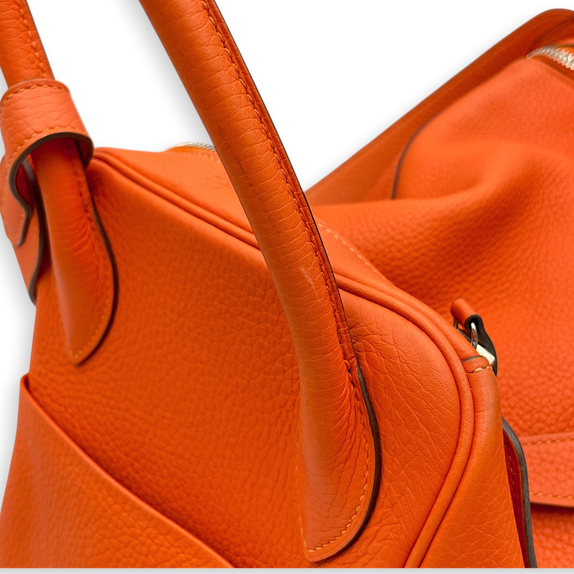 Lindy 34 Orange in Clemence Palladium hardware CL2608-22901 10