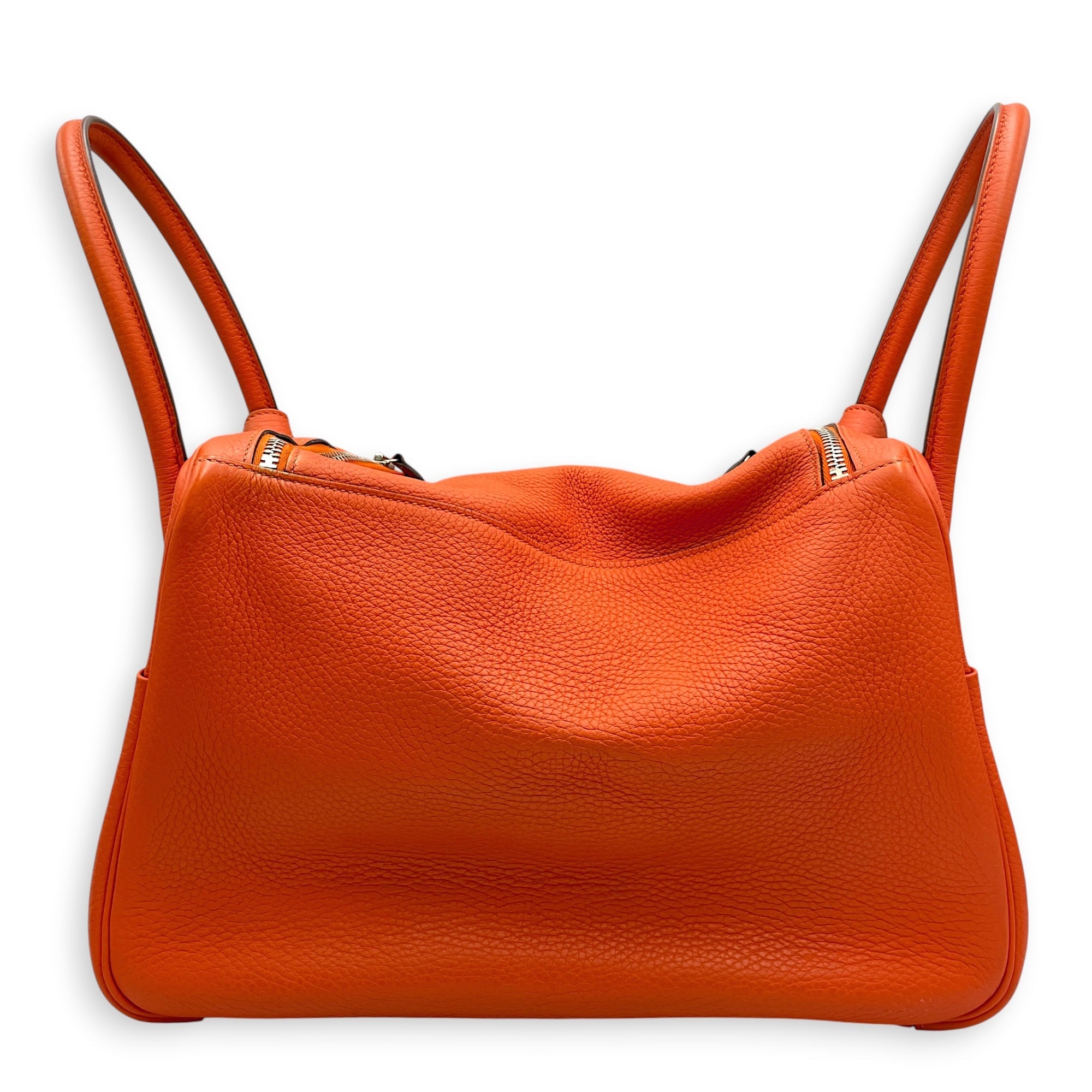 Lindy 34 Orange in Clemence Palladium hardware CL2608-22901 2