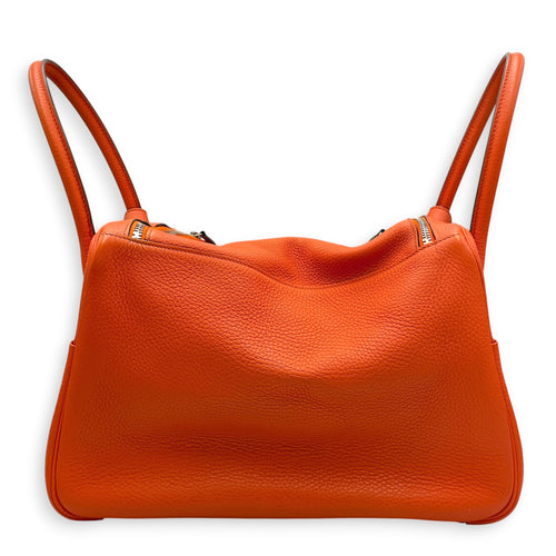 Lindy 34 Orange in Clemence Palladium hardware CL2608-22901 2