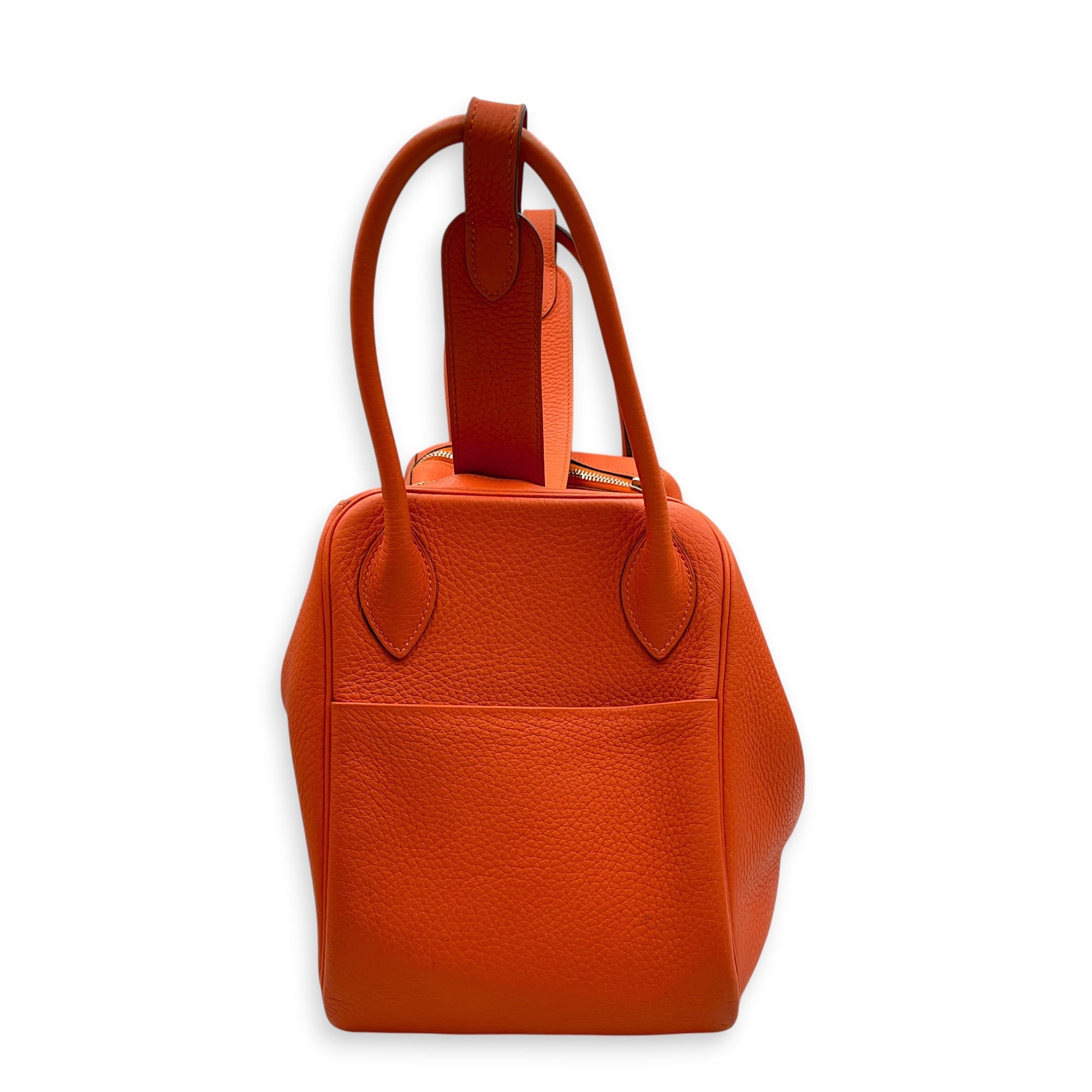 Lindy 34 Orange in Clemence Palladium hardware CL2608-22901 3