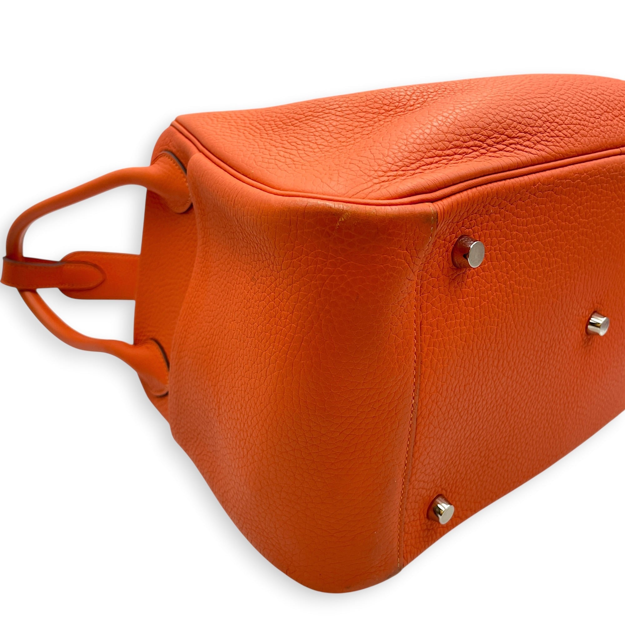 Lindy 34 Orange in Clemence Palladium hardware CL2608-22901 7