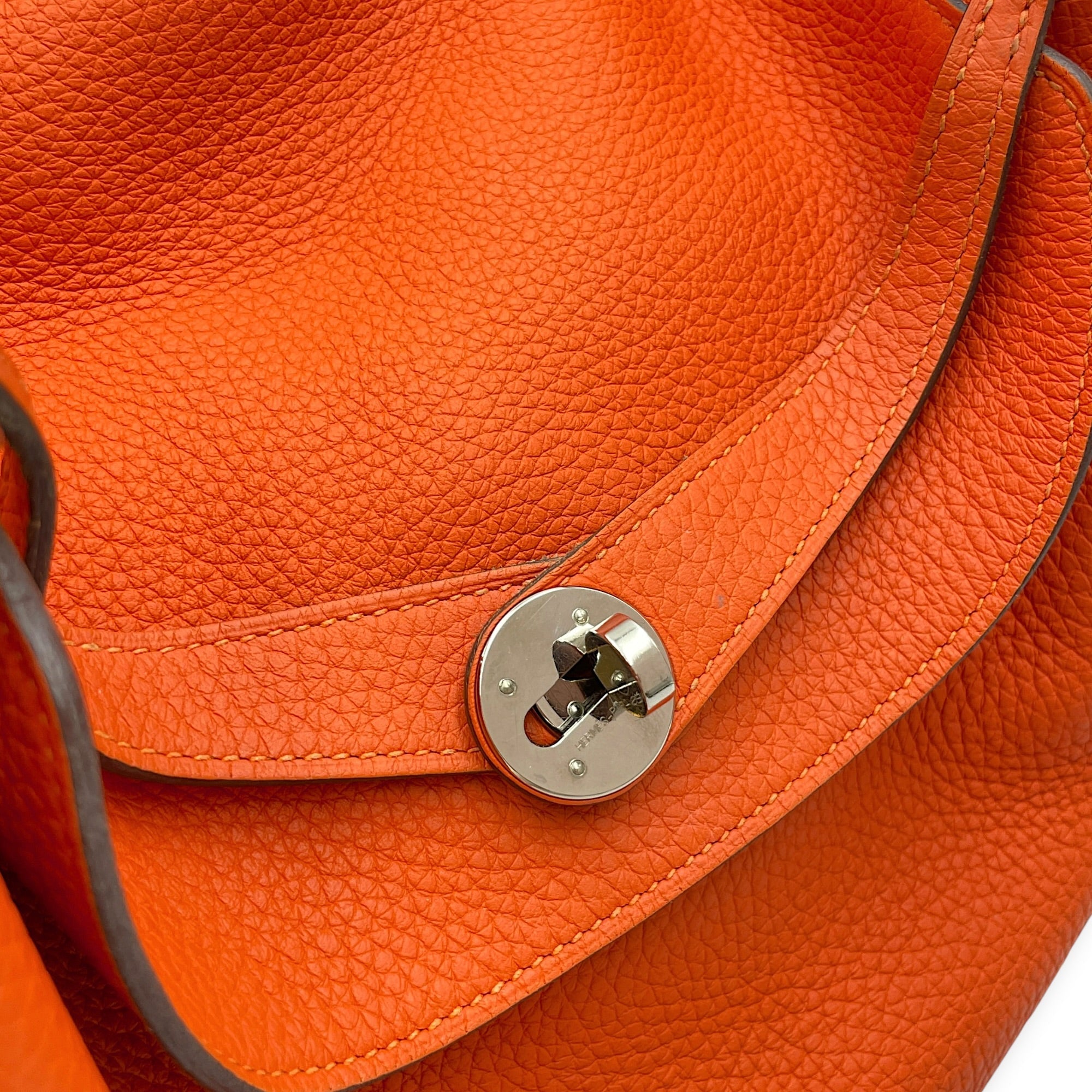 Lindy 34 Orange in Clemence Palladium hardware CL2608-22901 9
