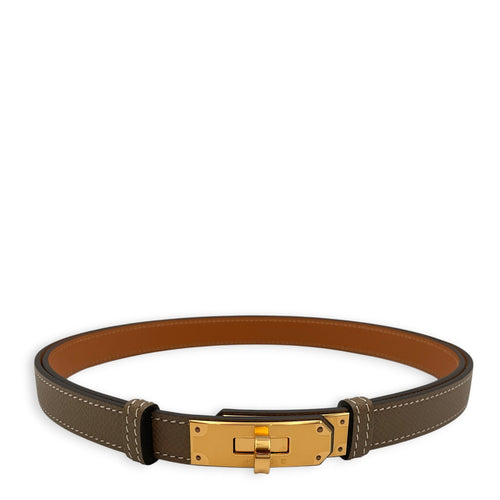 Kelly 18 Etoupe Belt in Epsom Gold hardware CL2608-22903 1