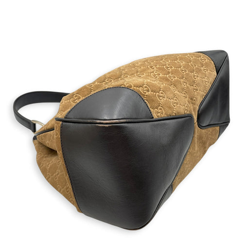 Monogram GG Hobo Brown Shoulder Bag in Suede Leather Gold hardware CL2608-22906 6