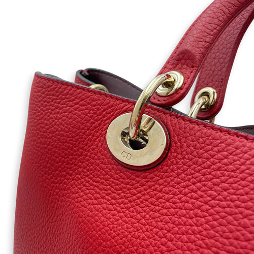 Diorissimo 30cm Red Top Handle Bag Gold hardware CL2608-22909 10