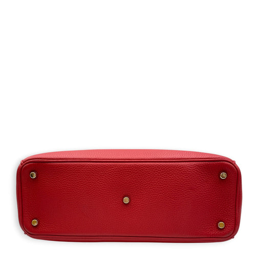Diorissimo 30cm Red Top Handle Bag Gold hardware CL2608-22909 5