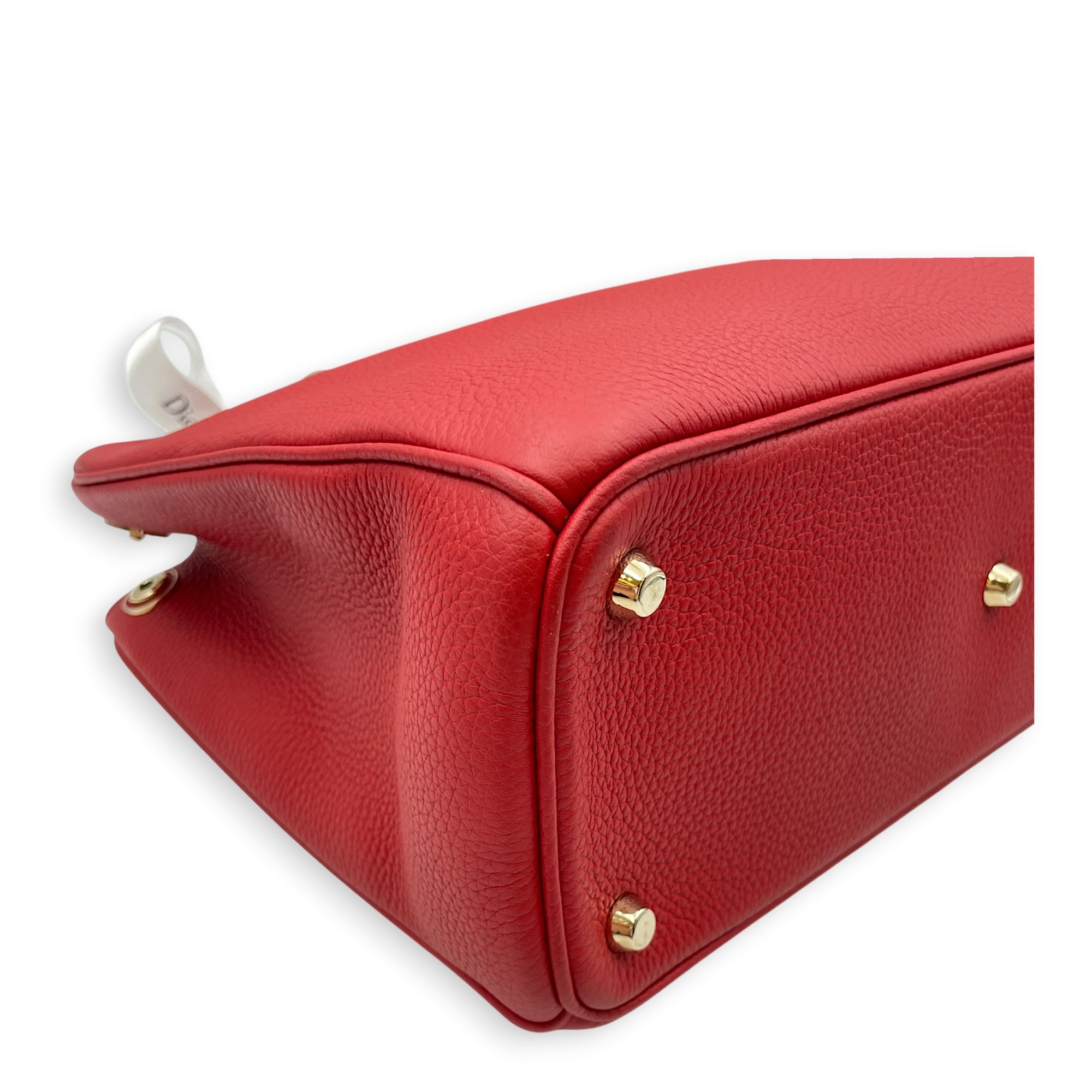 Diorissimo 30cm Red Top Handle Bag Gold hardware CL2608-22909 7