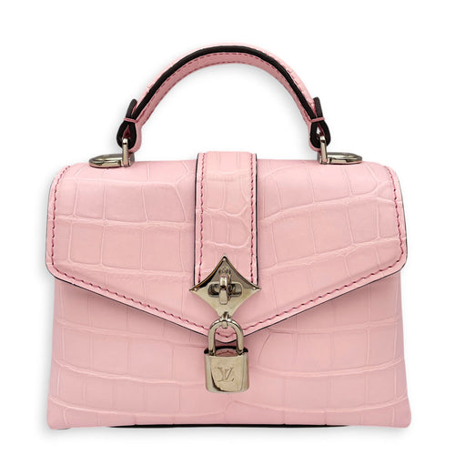 Mini Rose Des Vents 19cm Pink Shoulder Bag in Alligator Silver hardware CL2608-22911 1