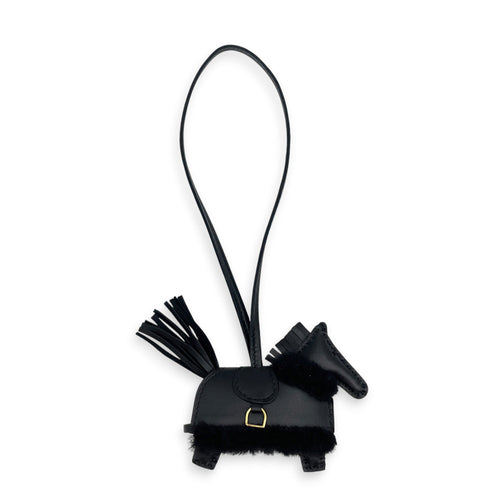 Rodeo Robeo Pluch PM Noir Bag Accessory in Swift Gold hardware CL2608-22912 1