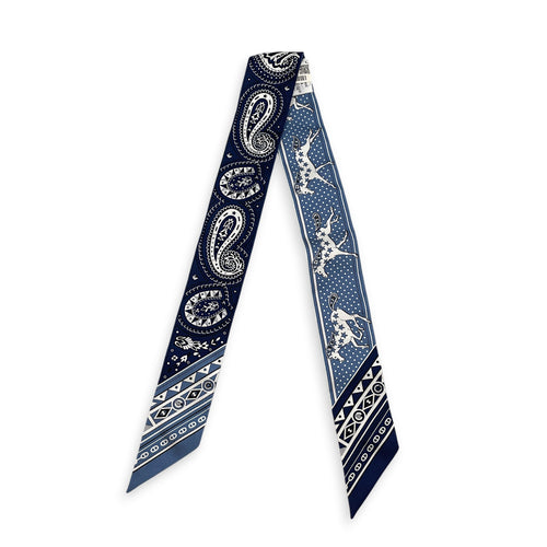 Cheval de Coeur Bandana Twilly Blue Jean/Marine Twilly