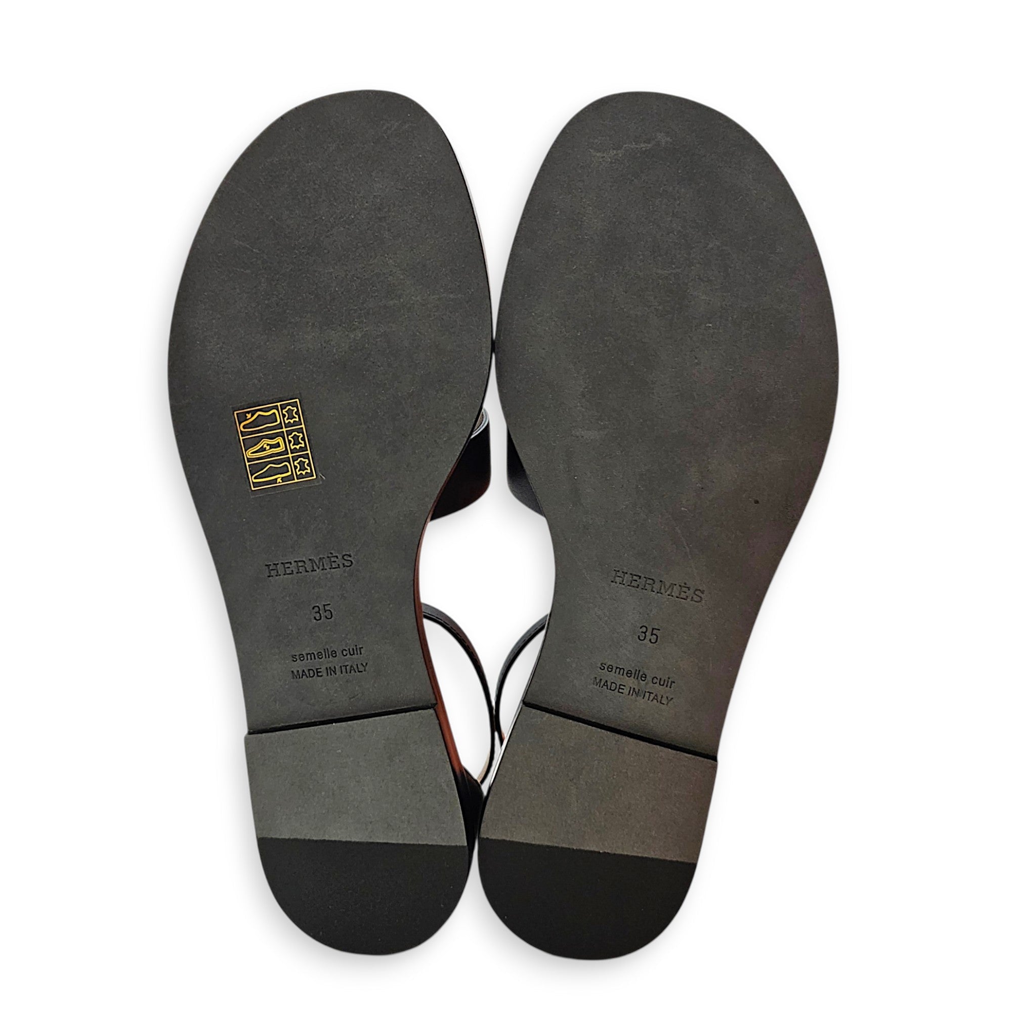 Santorini 35 Noir Sandals in Calfskin CL2608-22934 2
